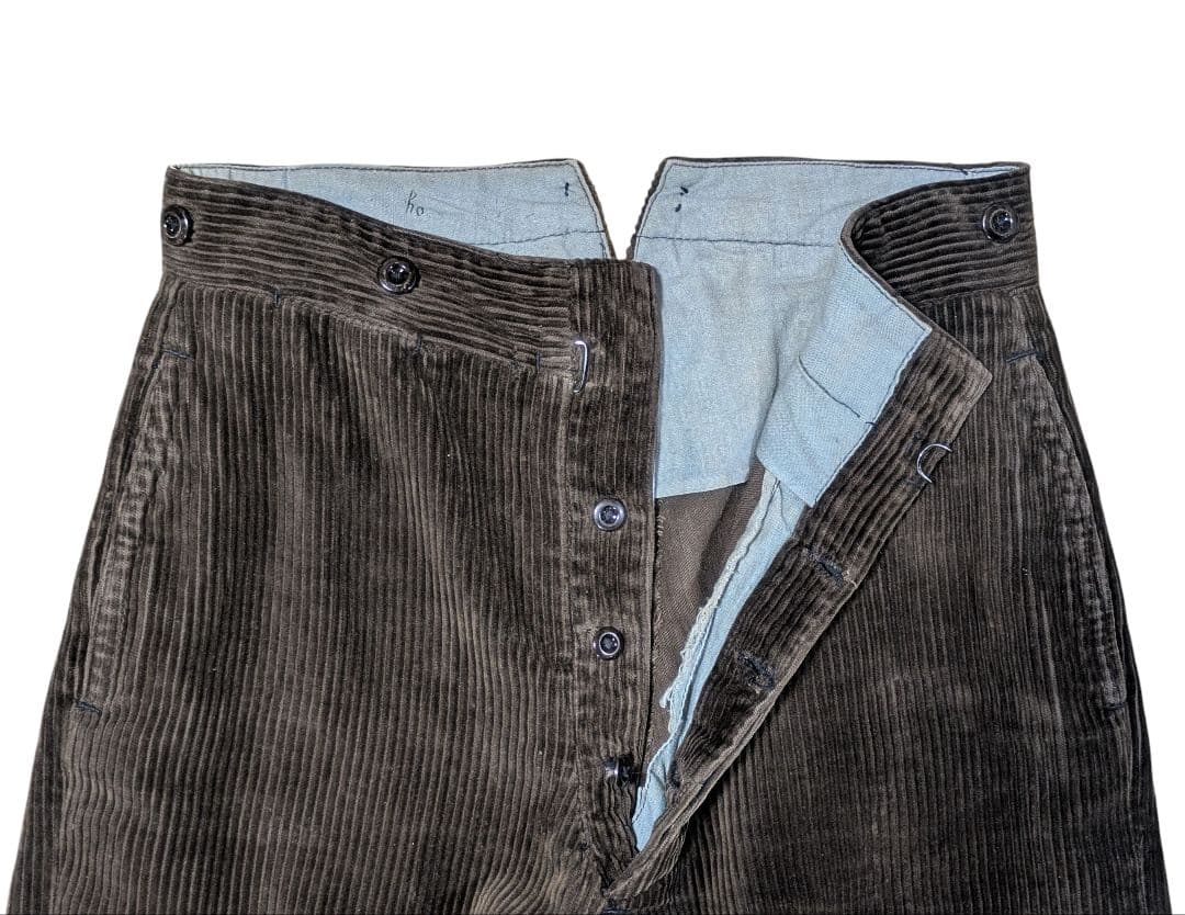 30s ダミアンコーデュロイ ワークパンツ フランス フレンチヴィンテージ