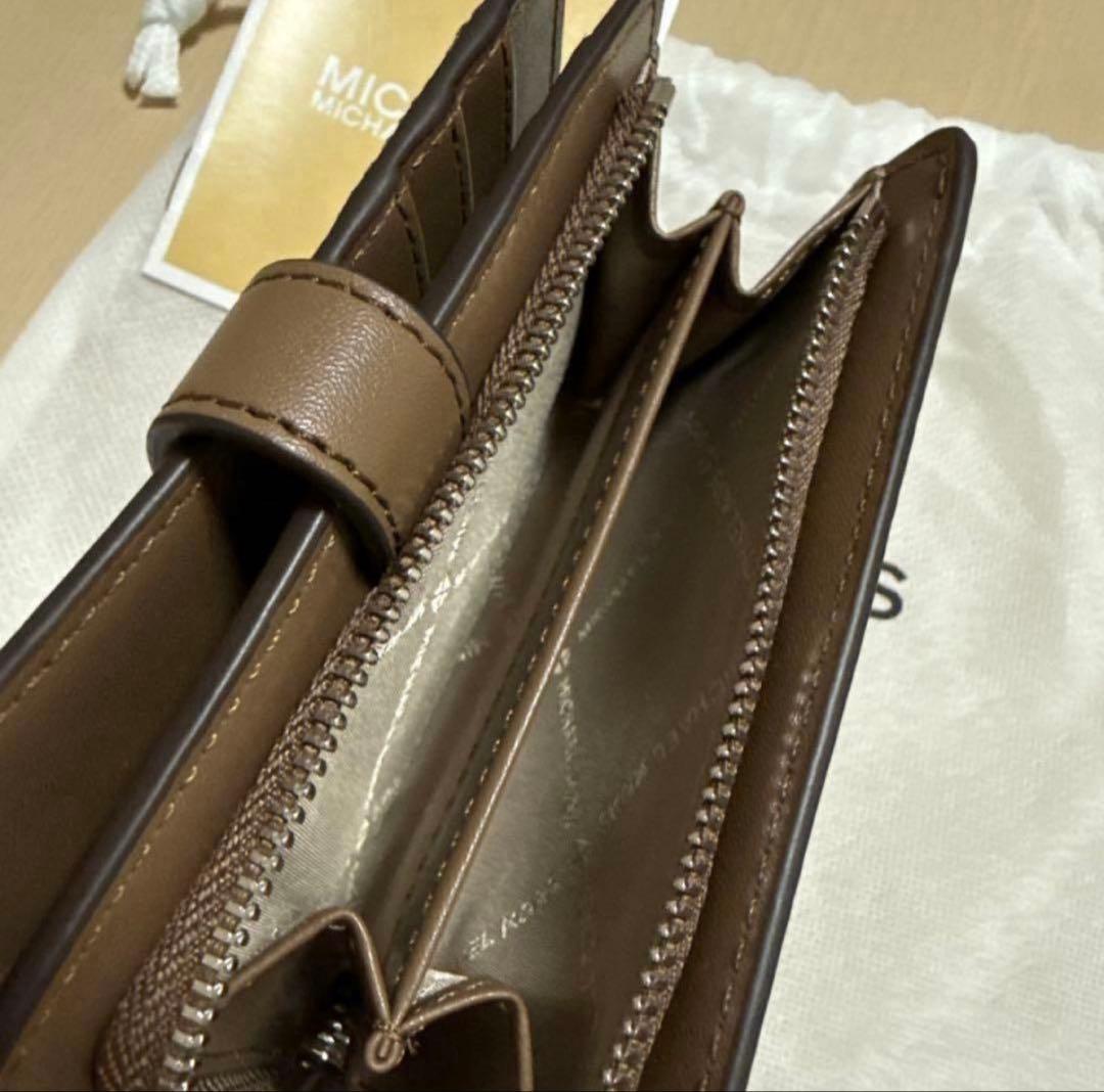 咲。 MICHAEL KORS マイケルコース 二つ折り 財布 ブラウン