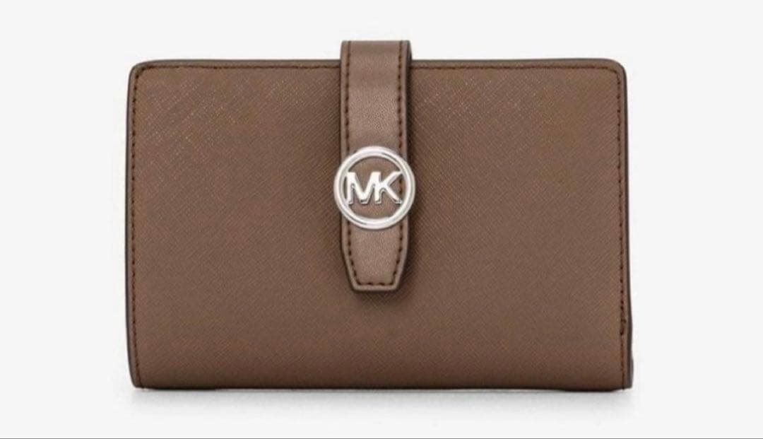 咲。 MICHAEL KORS マイケルコース 二つ折り 財布 ブラウン
