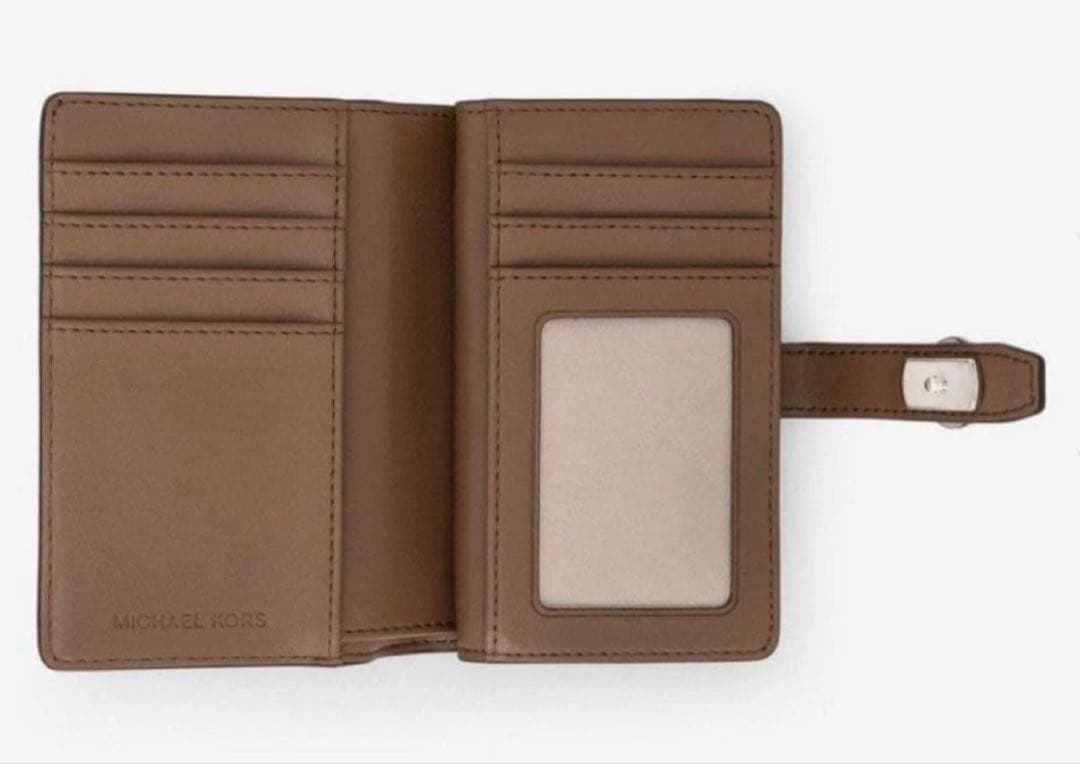 咲。 MICHAEL KORS マイケルコース 二つ折り 財布 ブラウン