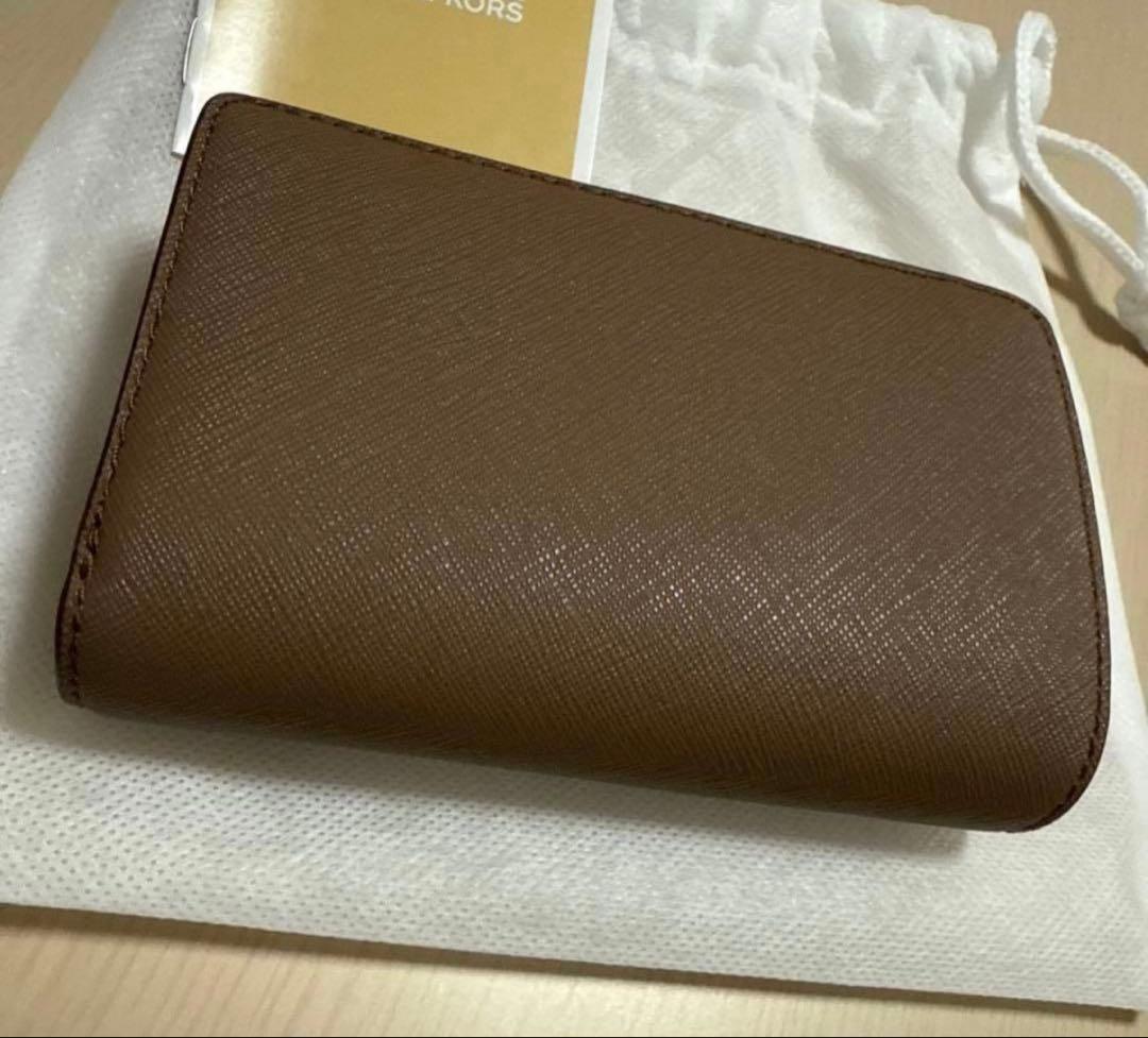 咲。 MICHAEL KORS マイケルコース 二つ折り 財布 ブラウン
