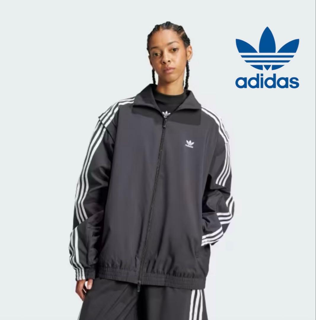 adidas ADILENIUMシーズン2オーバーサイズジップトラックトップ