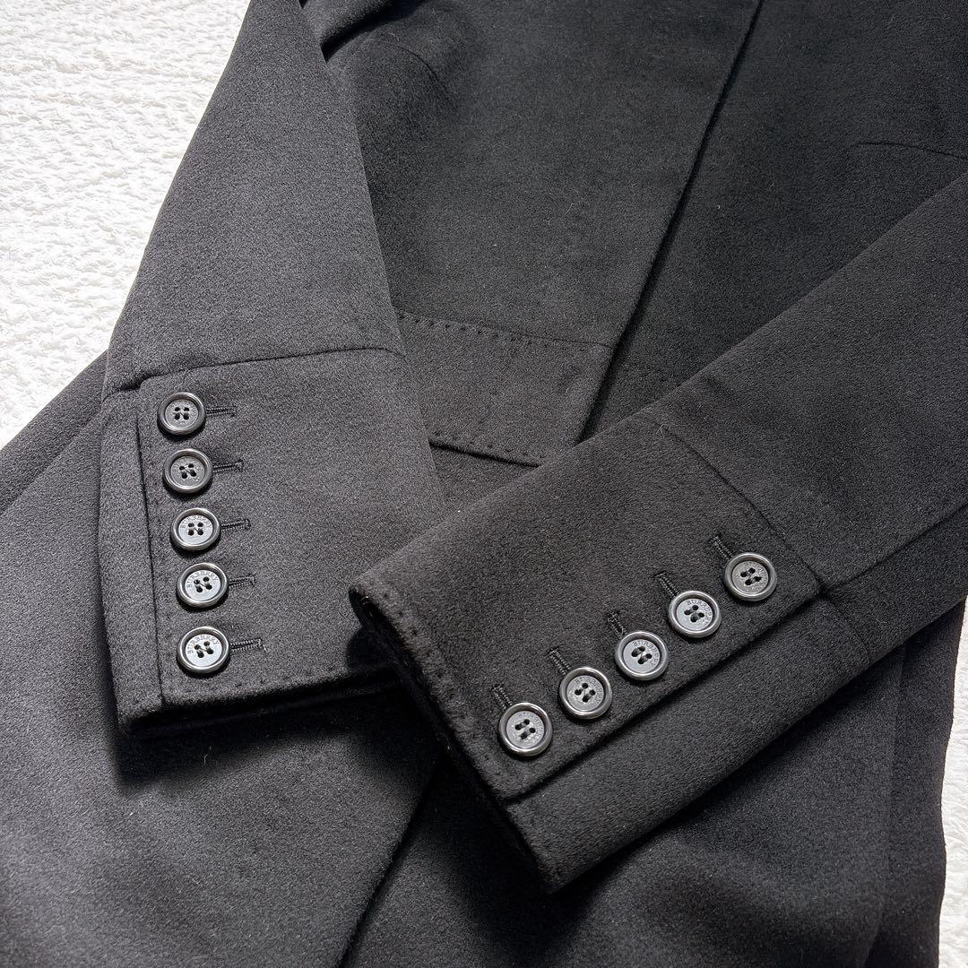 極美品✨バーバリーロンドン　カシミヤ混　スタンドカラーロングコート　ブラック