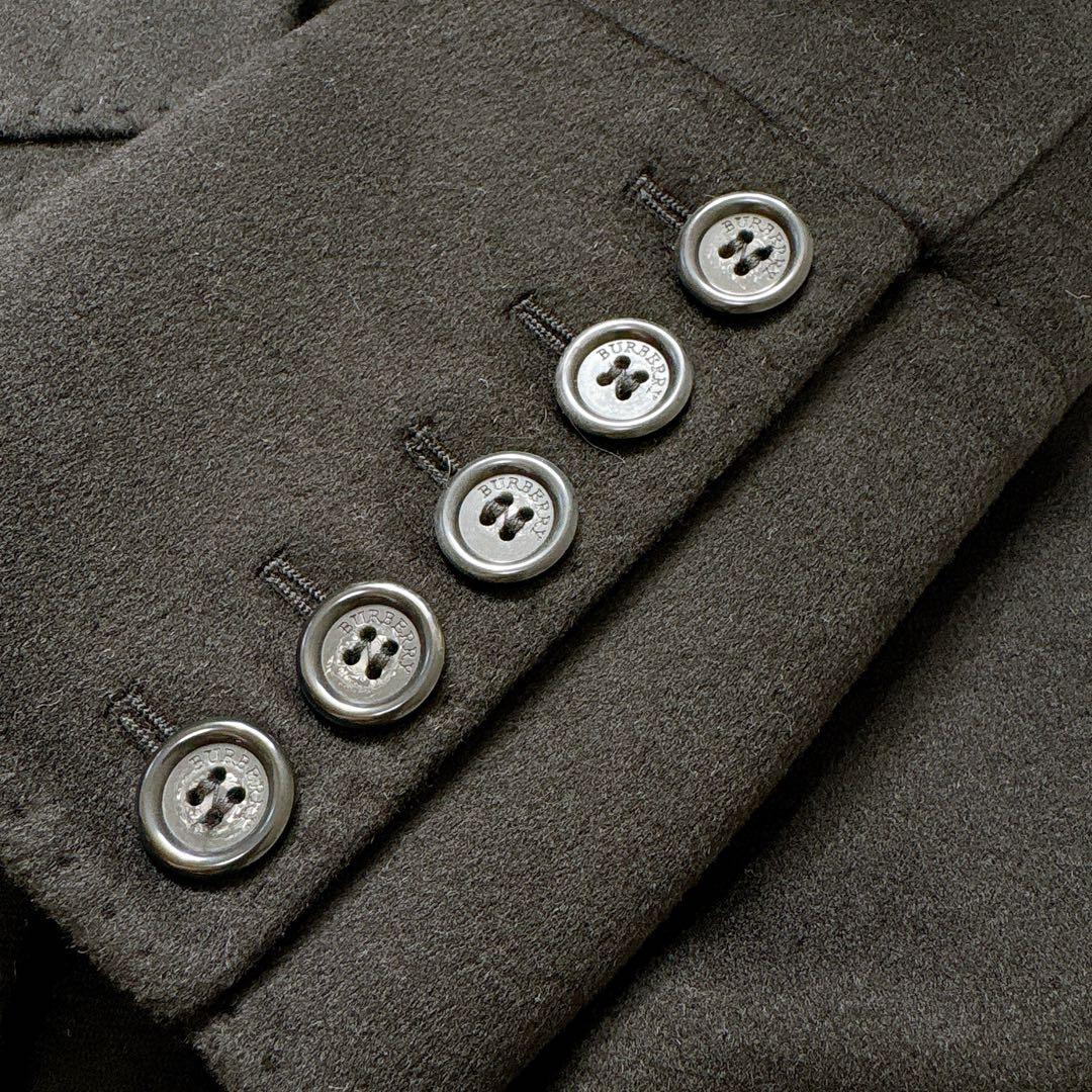 極美品✨バーバリーロンドン　カシミヤ混　スタンドカラーロングコート　ブラック