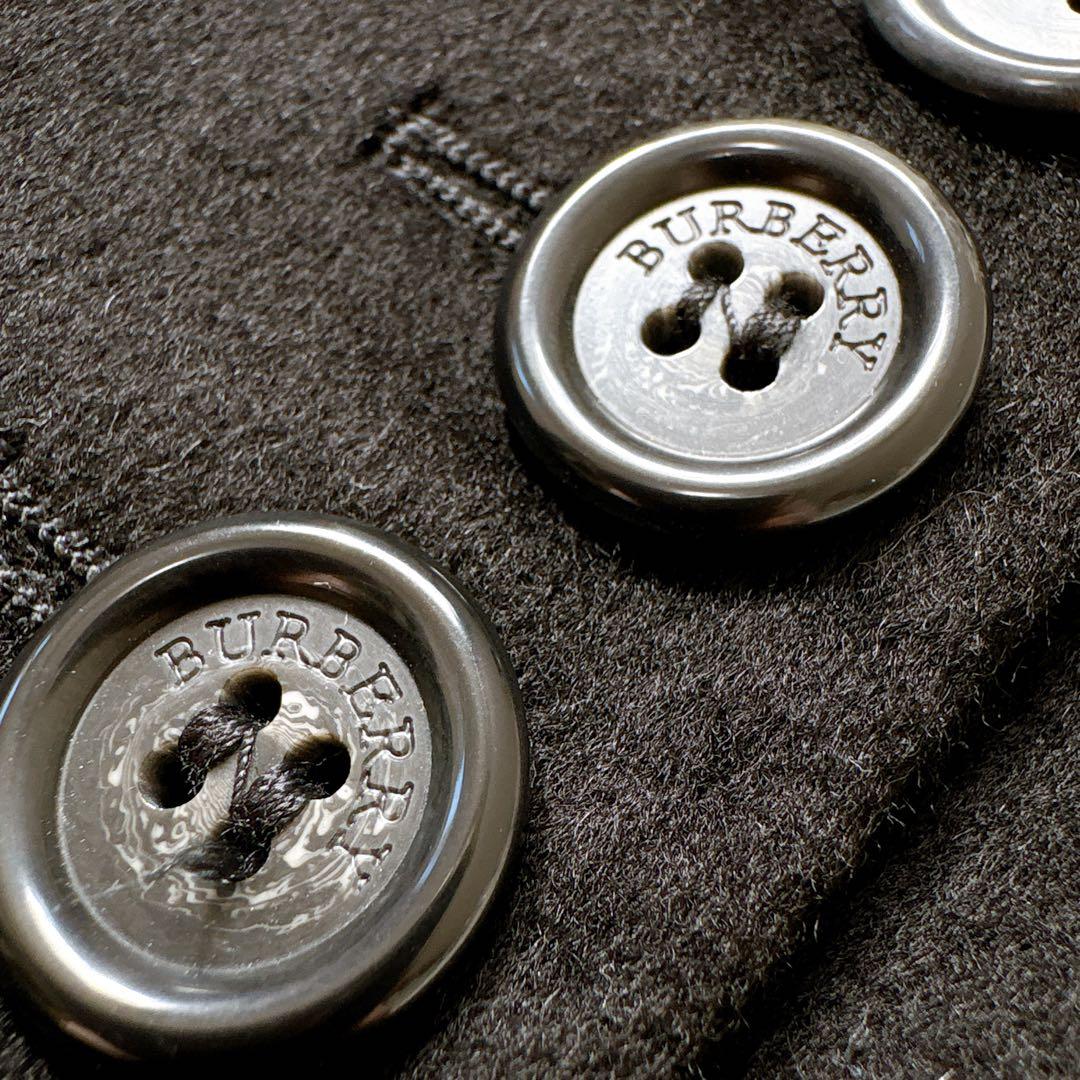 極美品✨バーバリーロンドン　カシミヤ混　スタンドカラーロングコート　ブラック