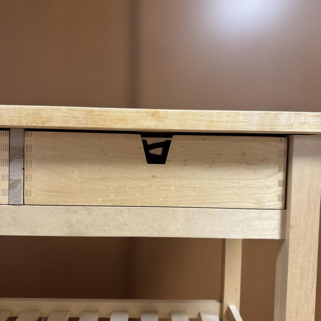 ニ*リ様 IKEA FÖRHÖJA キッチンワゴン 木目調