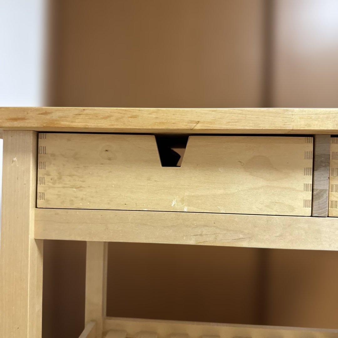 ニ*リ様 IKEA FÖRHÖJA キッチンワゴン 木目調