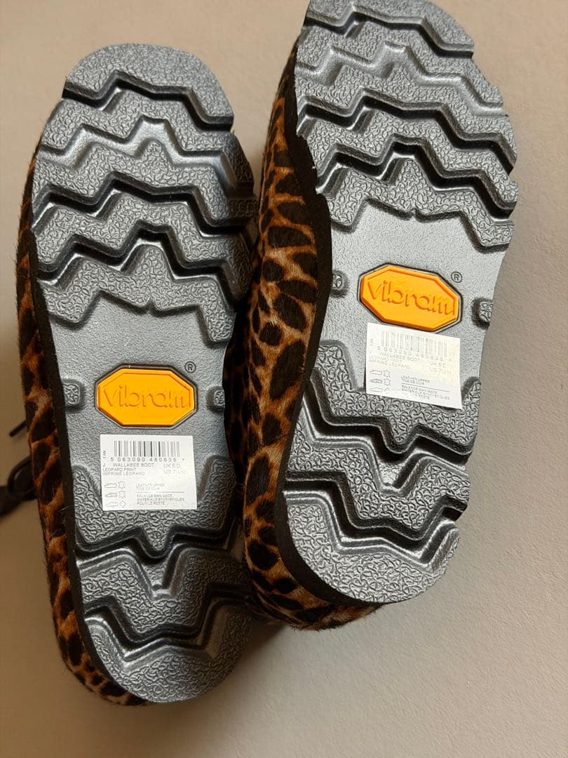 【新品】Clarks Originals WALLABEE BOOTレオパード柄