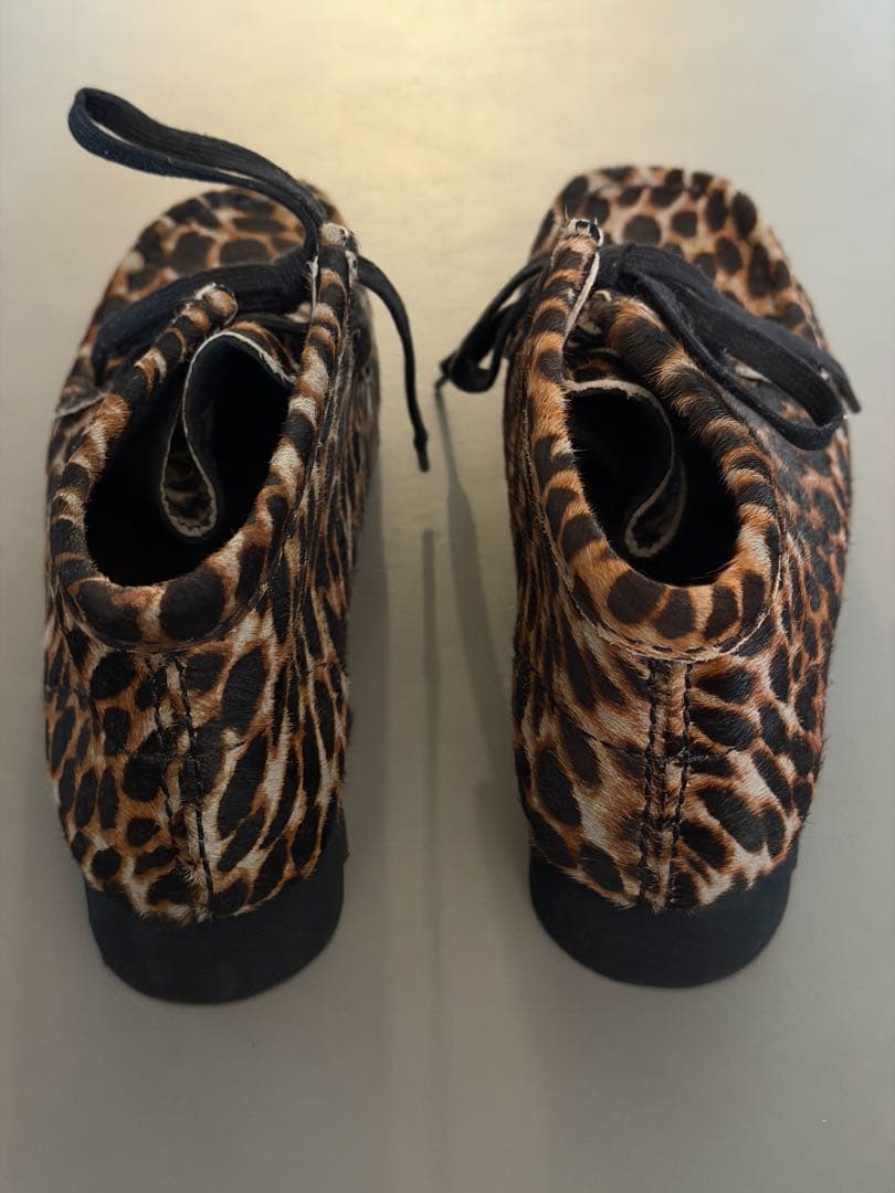 【新品】Clarks Originals WALLABEE BOOTレオパード柄