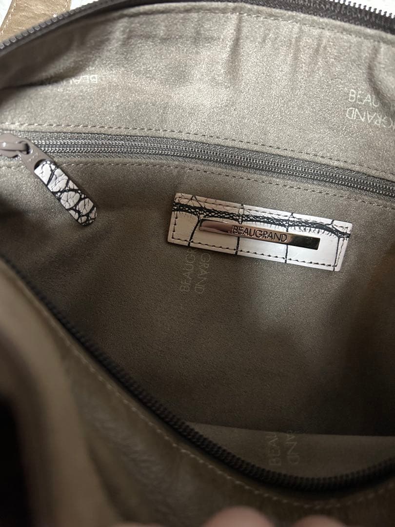 【新品未使用】ボーグラン BEAUGRAND クロコダイル ハンドバッグ