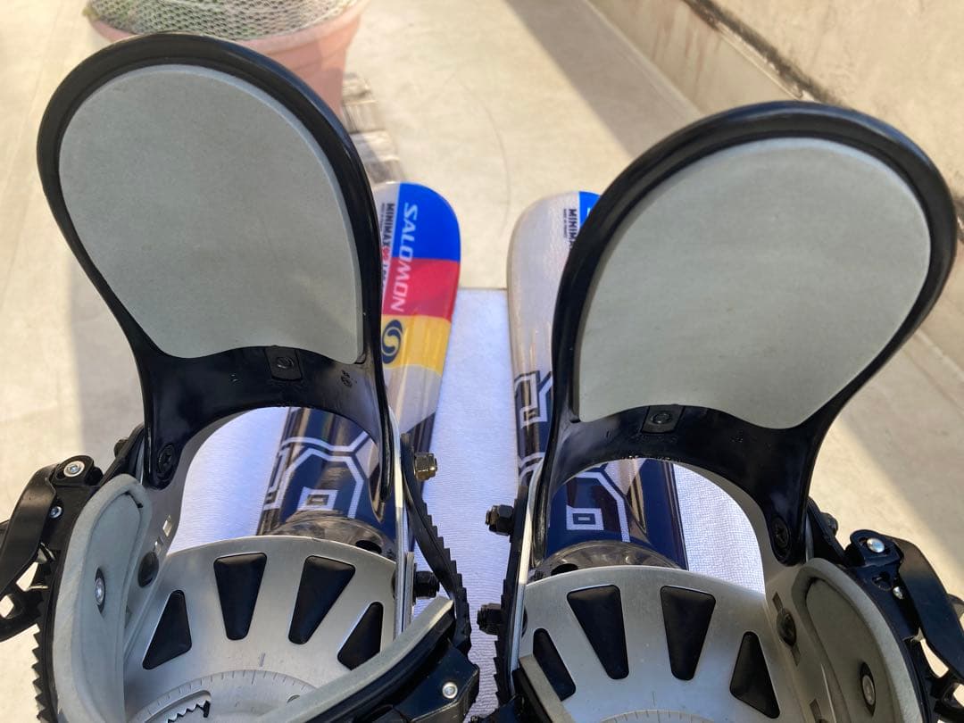 【希少】ショートスキー　スノーボードブーツ用SALOMON MINIMAX 黒