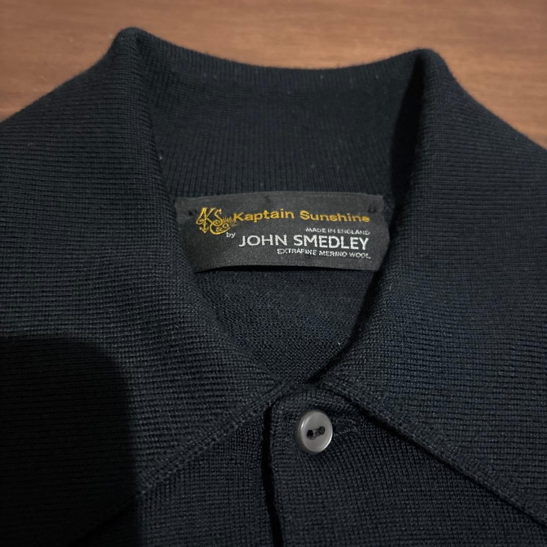 KAPTAIN SUNSHINE JOHN SMEDLEY ニットポロシャツ M