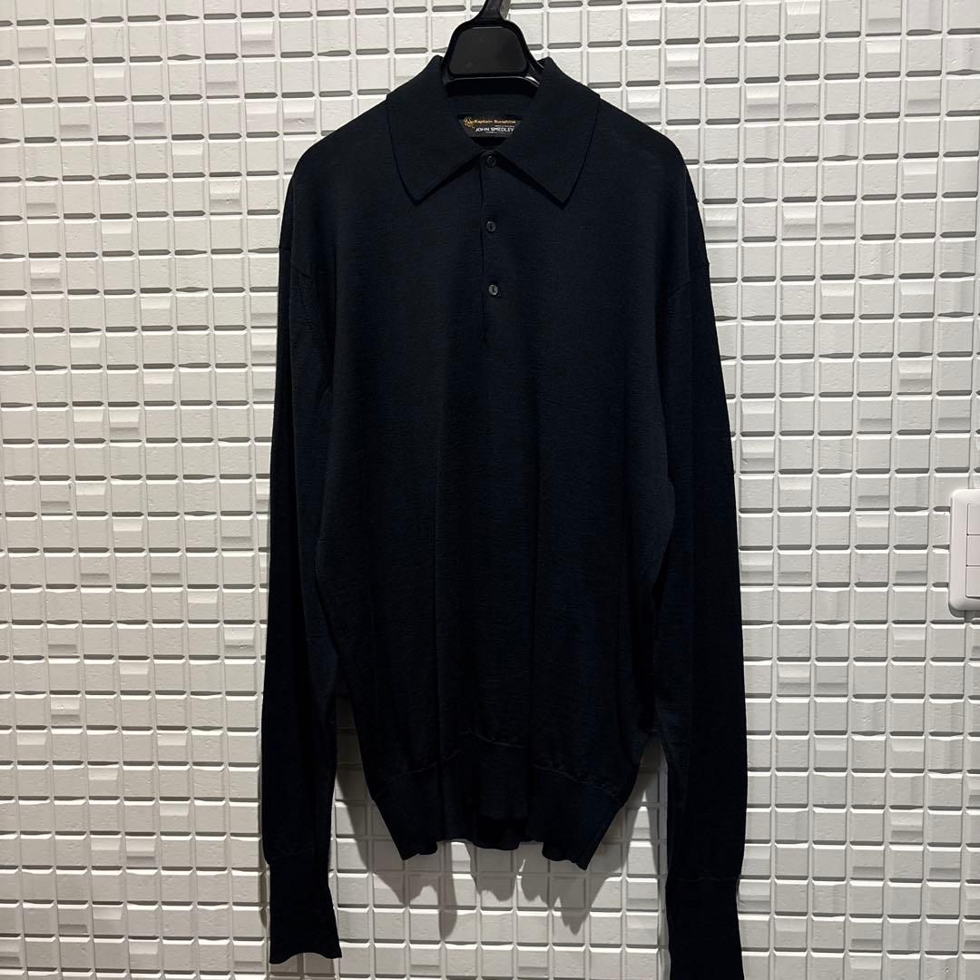 KAPTAIN SUNSHINE JOHN SMEDLEY ニットポロシャツ M
