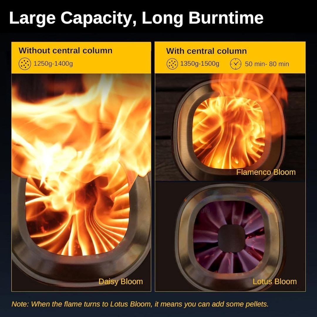 EAST OAK ミニ 卓上 ステンレススチール ファイヤーピット シルバー