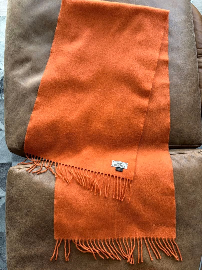 HERMES エルメス カシミヤ 100% マフラー