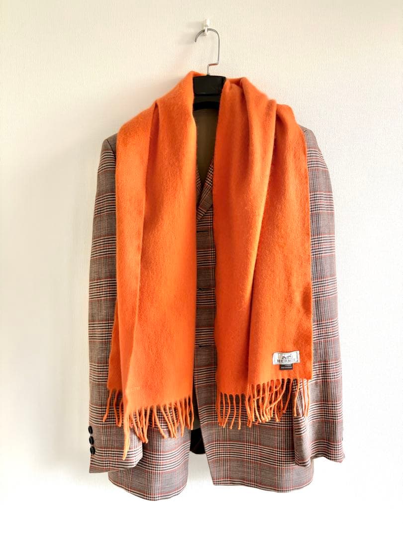 HERMES エルメス カシミヤ 100% マフラー
