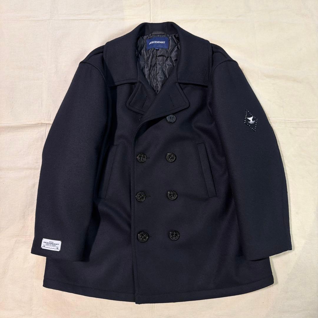DESCENDANT SUB WOOL COAT Pコート ピーコート