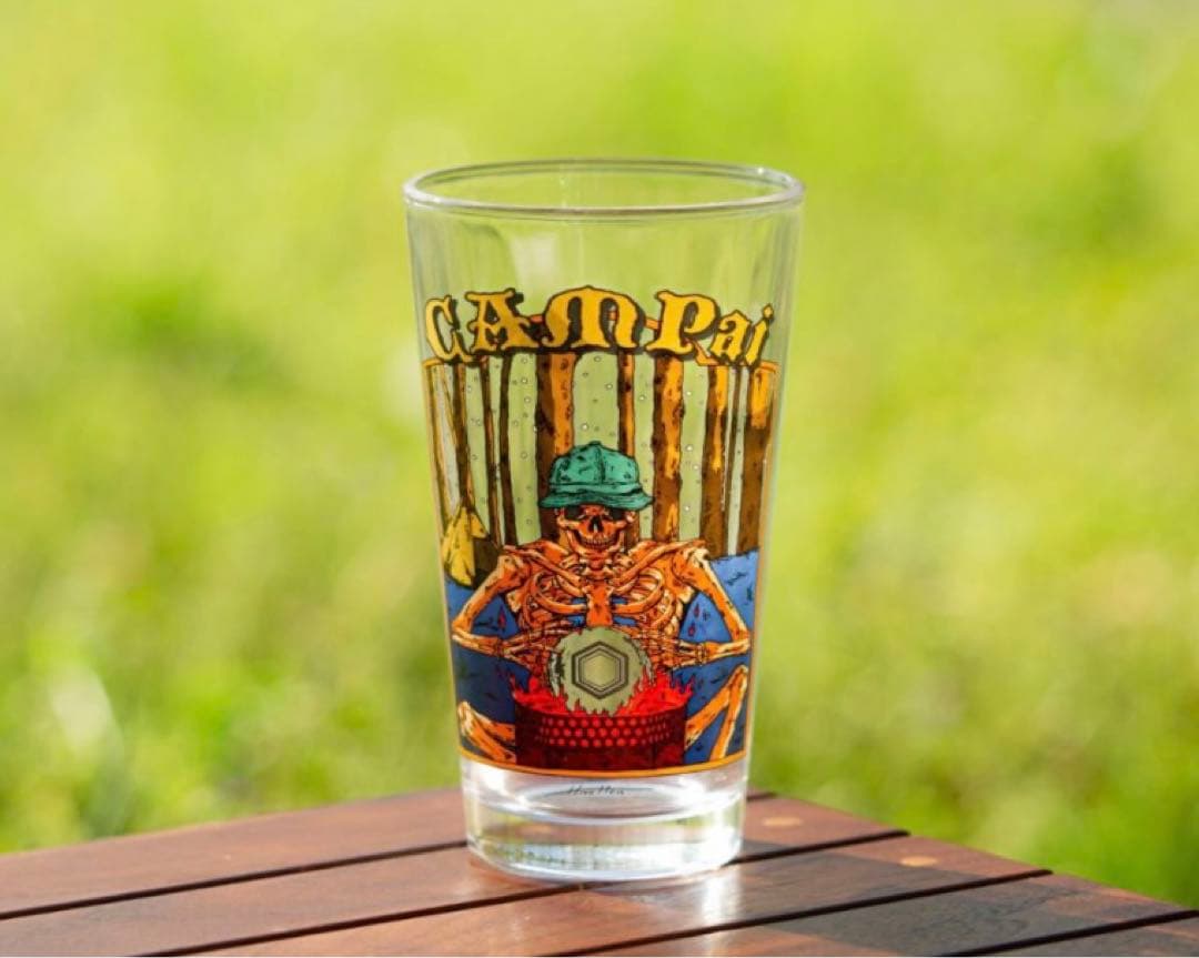 大人気‼️伊豆のぬし釣り‼️シェラカップ、キャンプあい❤️パイントグラスセット‼️