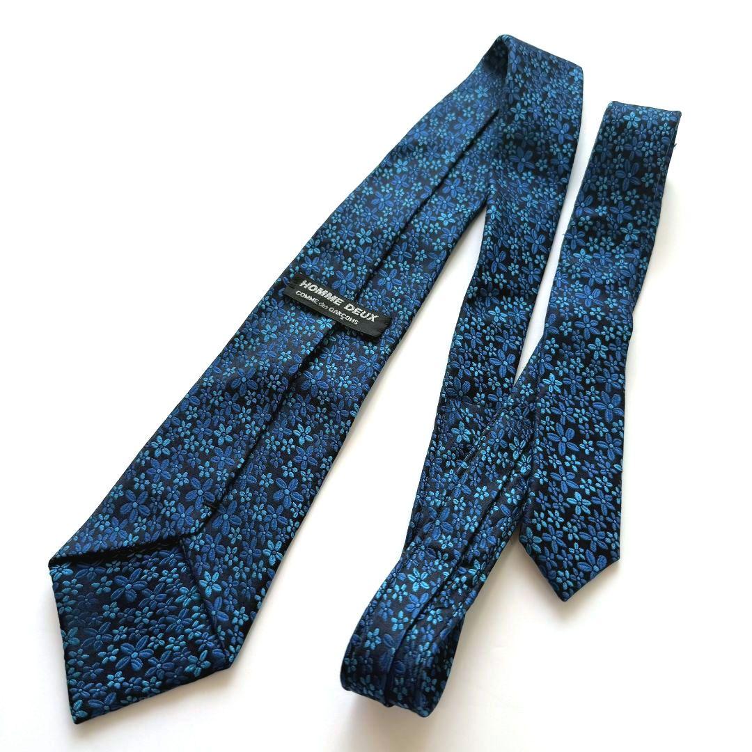 【極美品】コムデギャルソン オムドゥ HOMMEDEUX ネクタイ 花柄 シャツ
