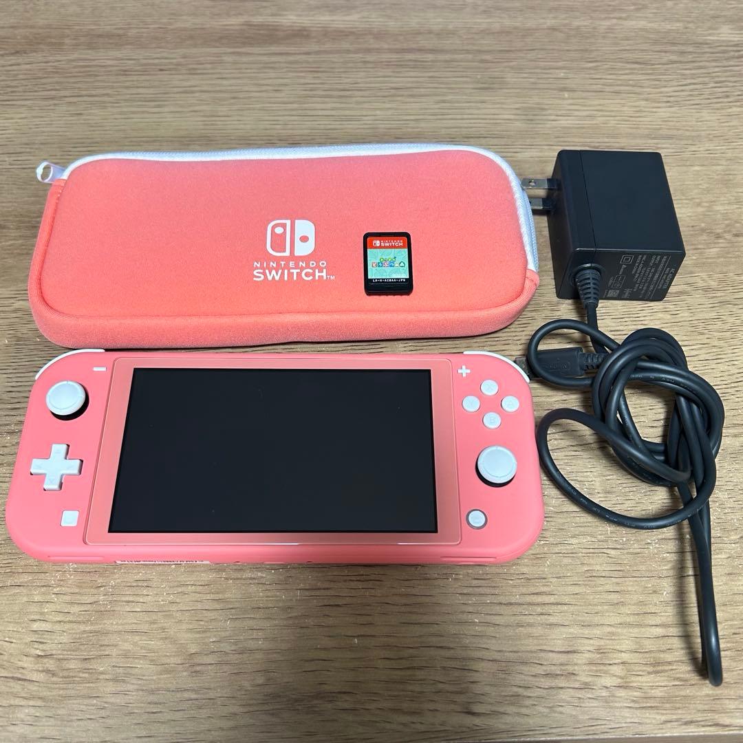 【美品】【ケース＋あつ森付き】Nintendo Switch Lite 本体