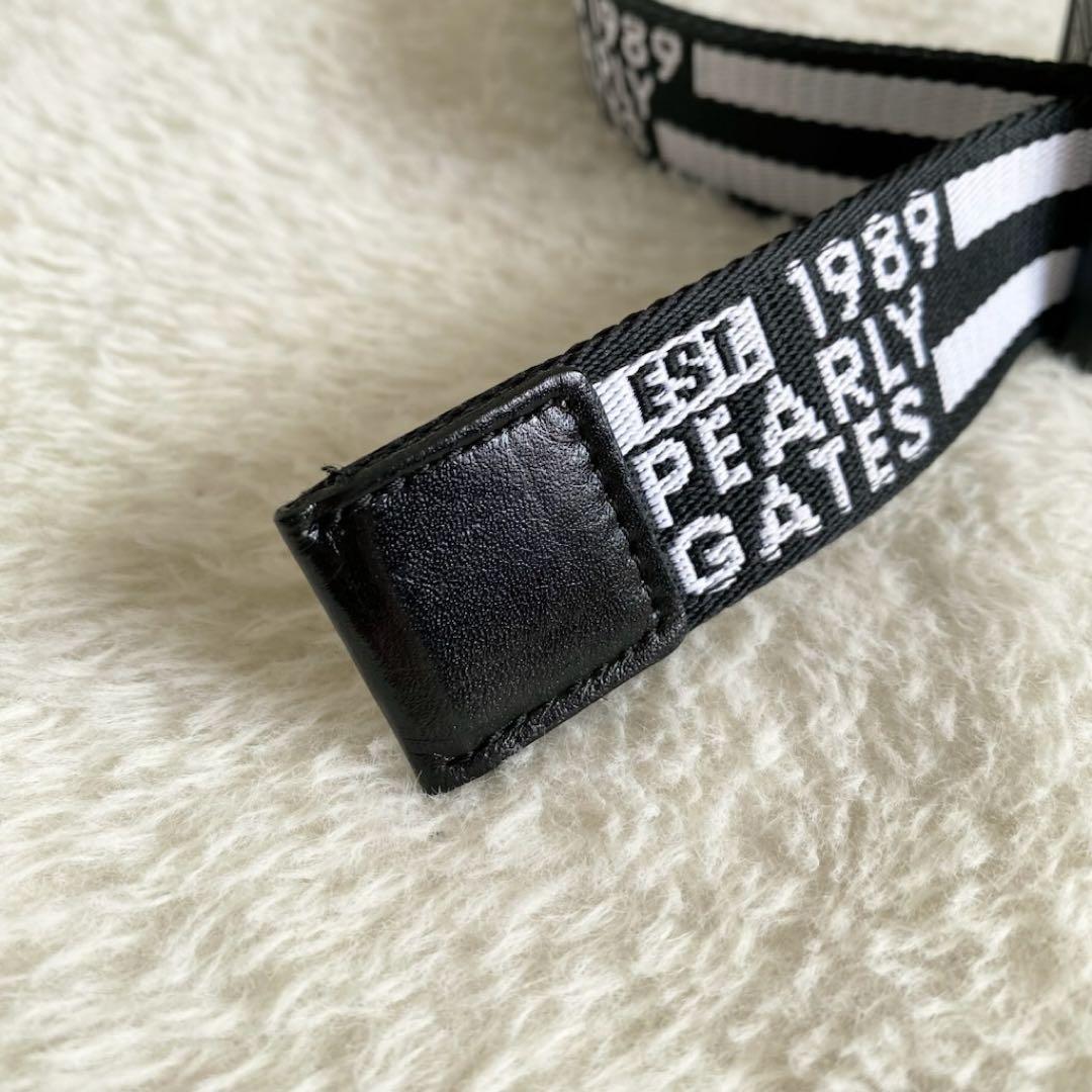 【美品】パーリーゲイツ　ゴルフ　ベルト　マグネットバックル　ロゴ　ライン