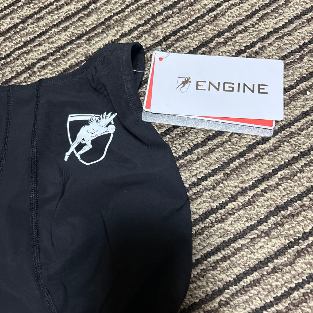 ENGINE ブラック スポーツ用水着 ノースリーブ
