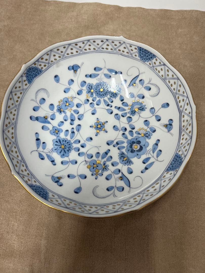 マイセン　インドの華　リッチブルー　コーヒーカップ＆ソーサー 200ml