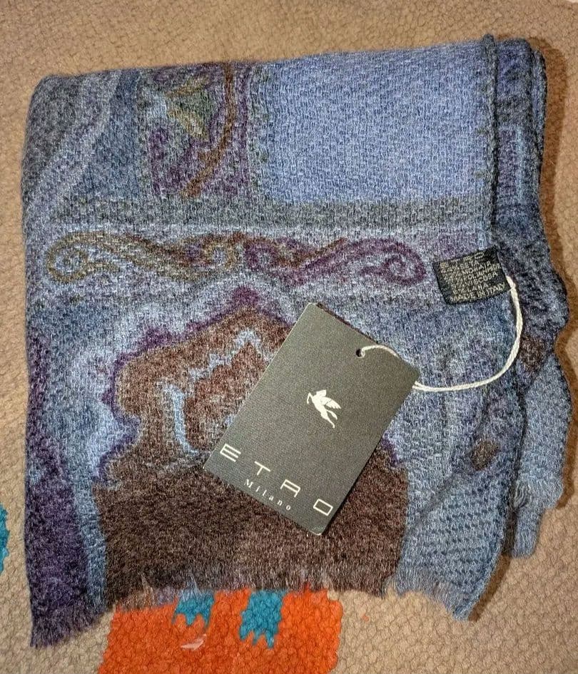 新品　タグ付　ETRO エトロ　ペイズリー柄 ストール　マフラー