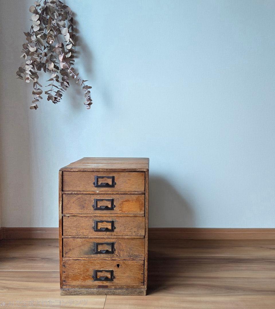 アンティーク ドロワー 引き出し 古家具 5杯 無垢