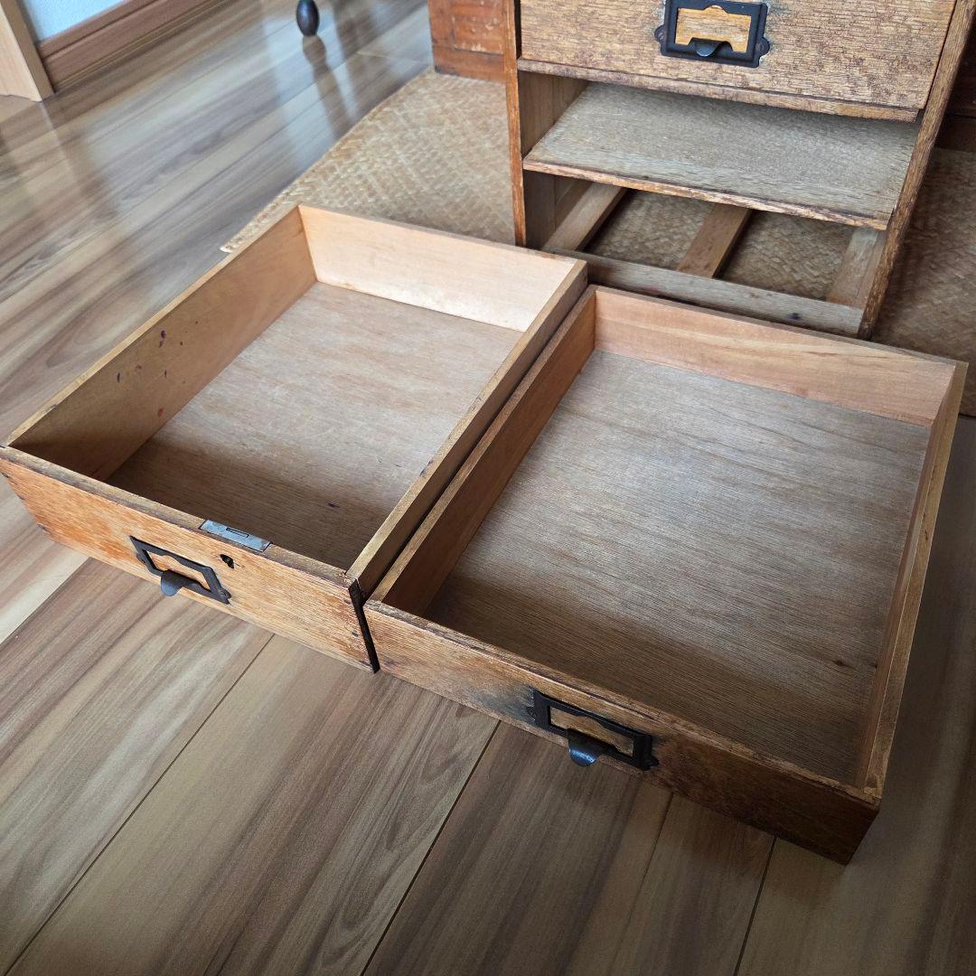 アンティーク ドロワー 引き出し 古家具 5杯 無垢