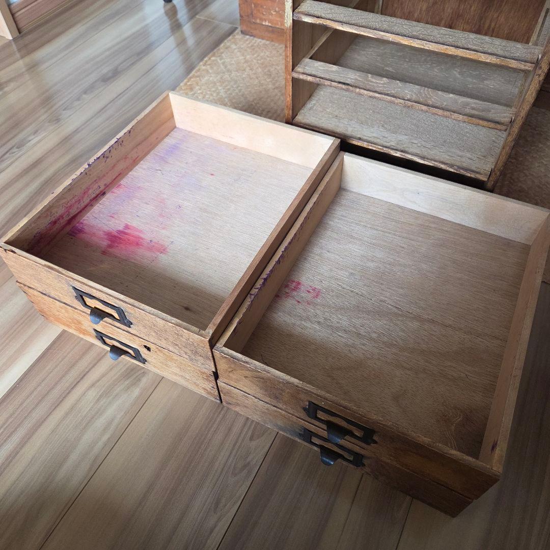 アンティーク ドロワー 引き出し 古家具 5杯 無垢