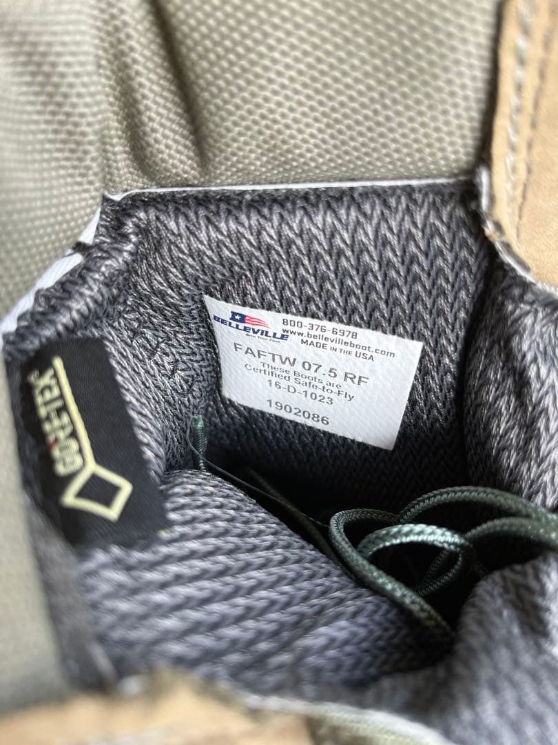 米軍放出新品Belleville コンバットブーツ7.5RF 実物