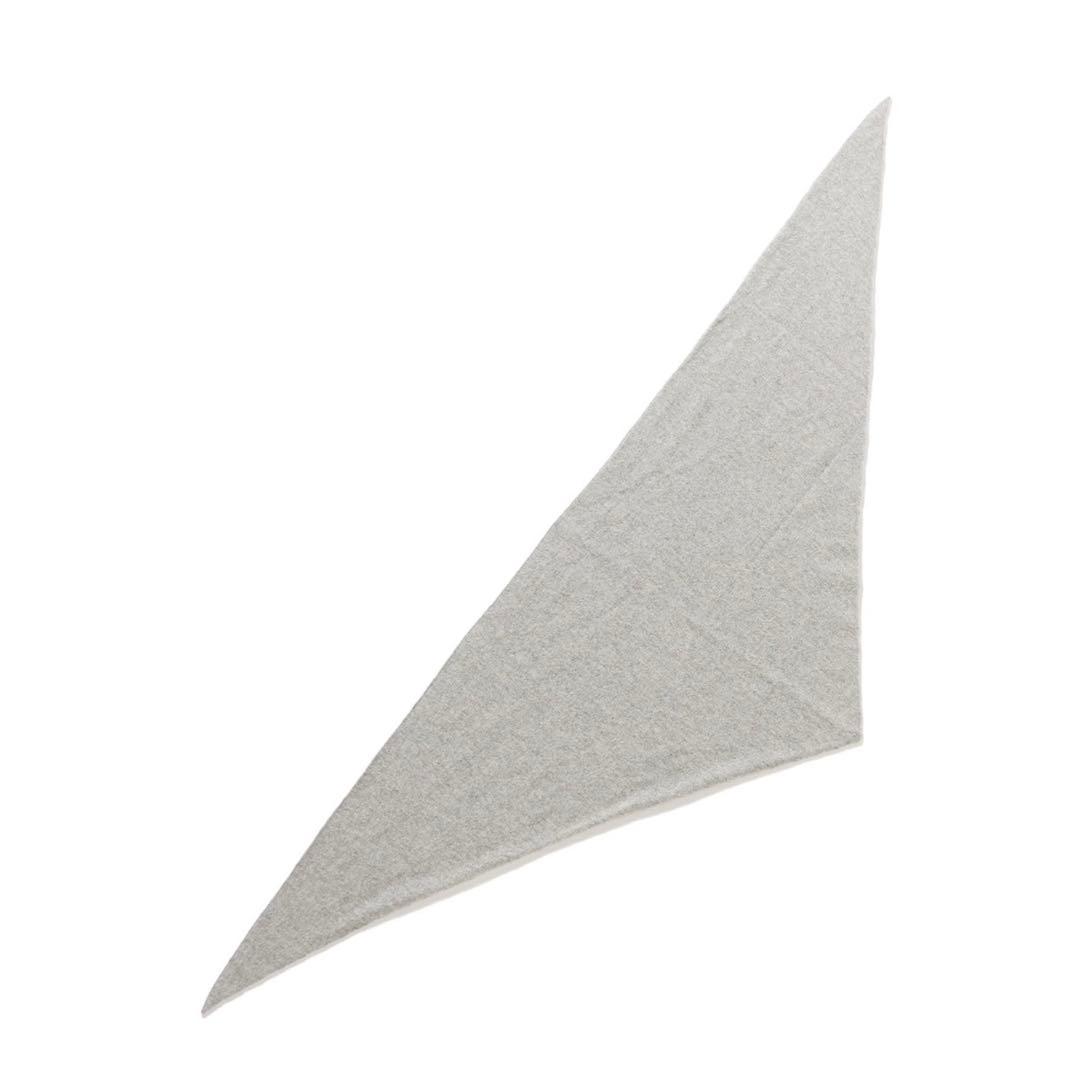 ASAUCE MELERシームレストライアングルニットスカーフグレー