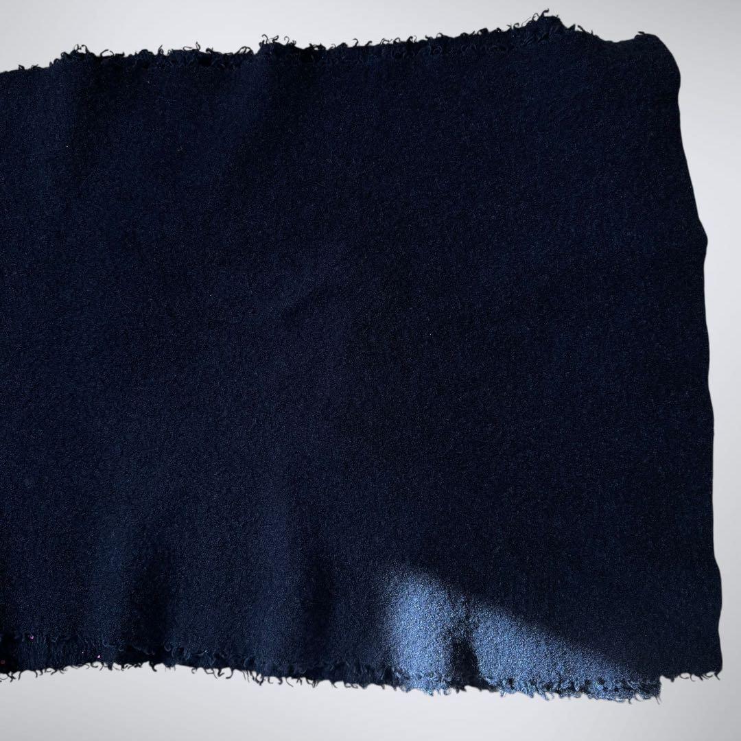 【最高峰カシミヤシルク】ファリエロサルティ 星屑箔プリント ストール ネイビー