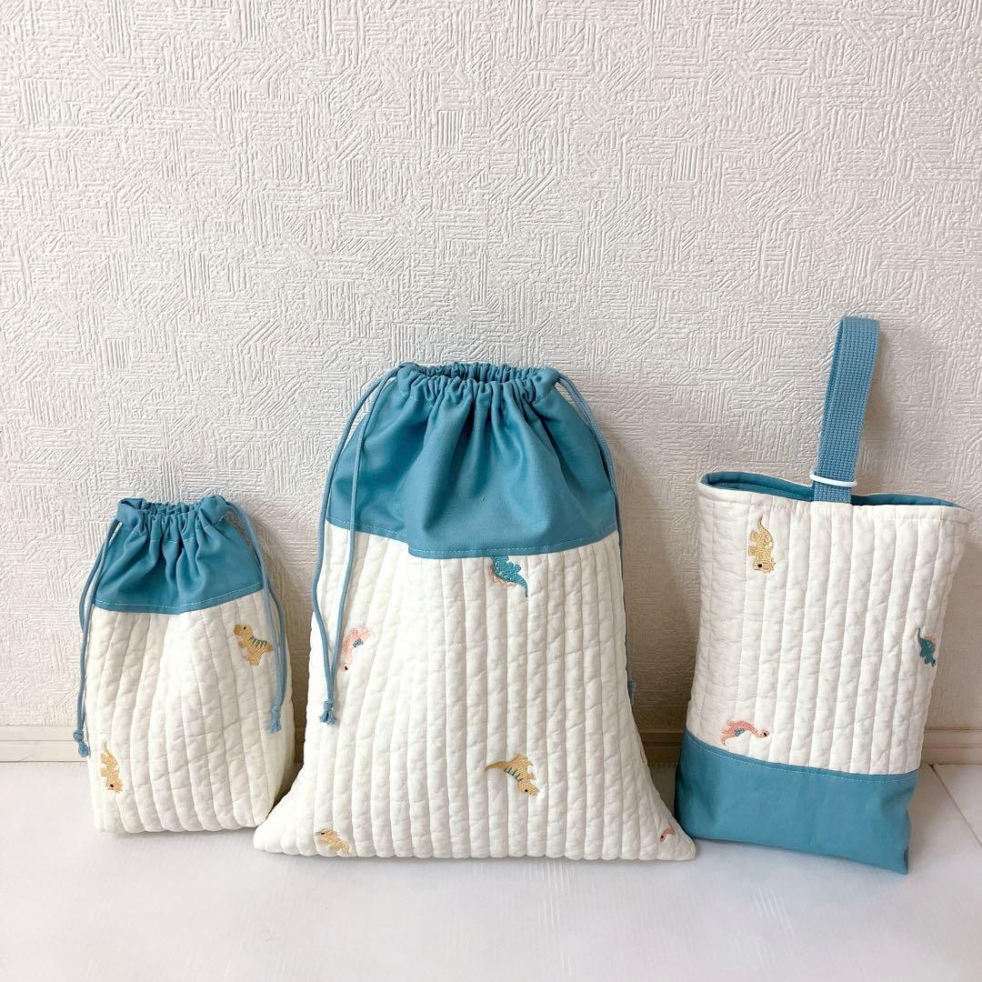 レッスンバッグ ✖️2 上履き入れ　体操服袋　コップ袋