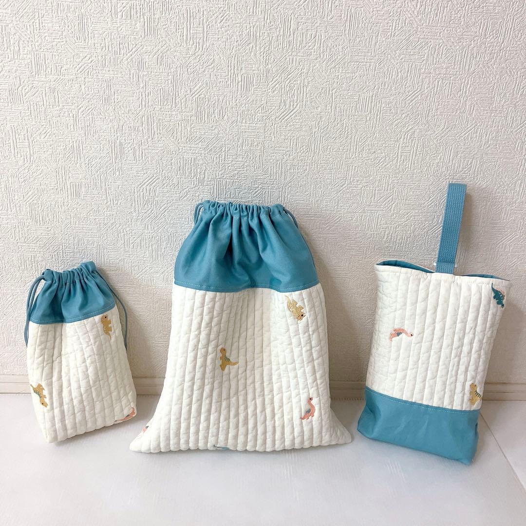 レッスンバッグ ✖️2 上履き入れ　体操服袋　コップ袋