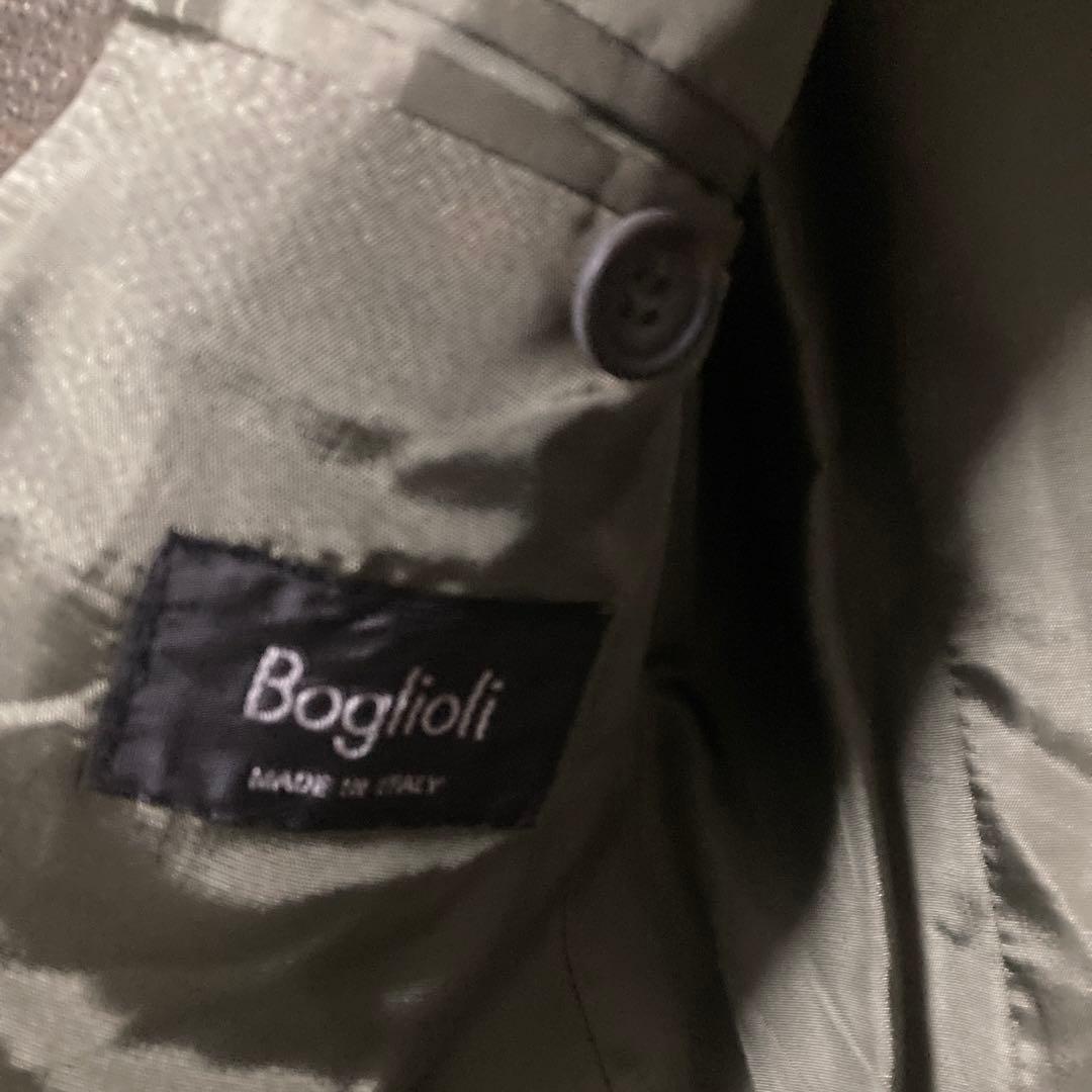 boglioli ウールチェックテーラードジャケット