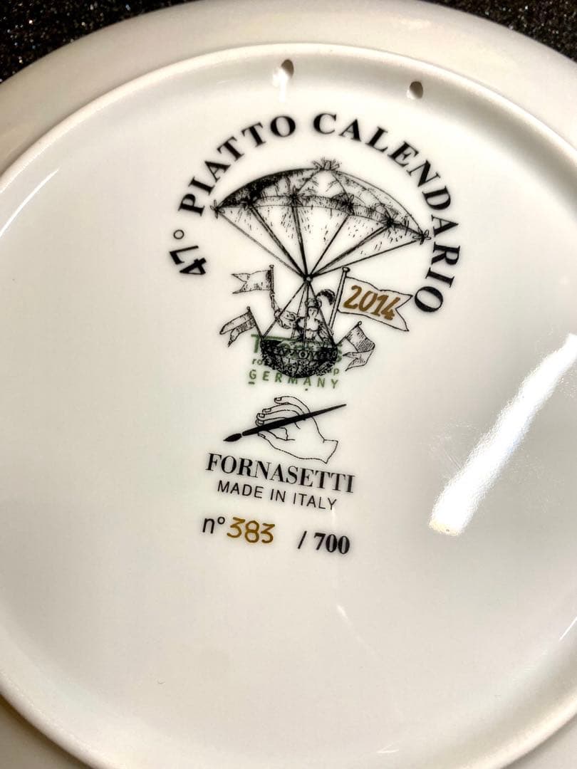 フォルナセッティ 世界700枚限定 希少 入手困難ポーセリンプレート。