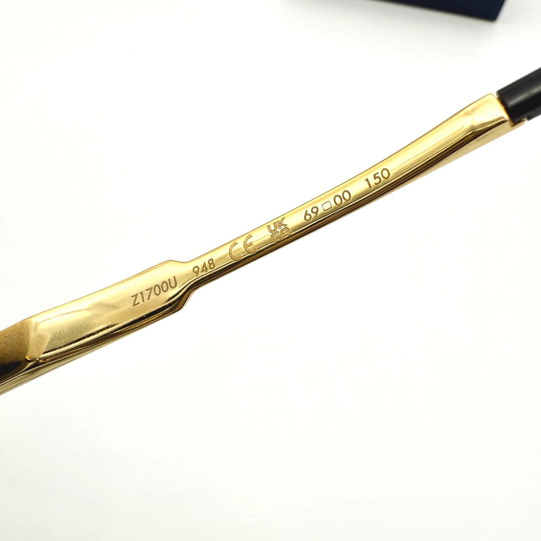 美品 ルイヴィトン サングラス サイクロン Z1700U ゴールド LVフラワー