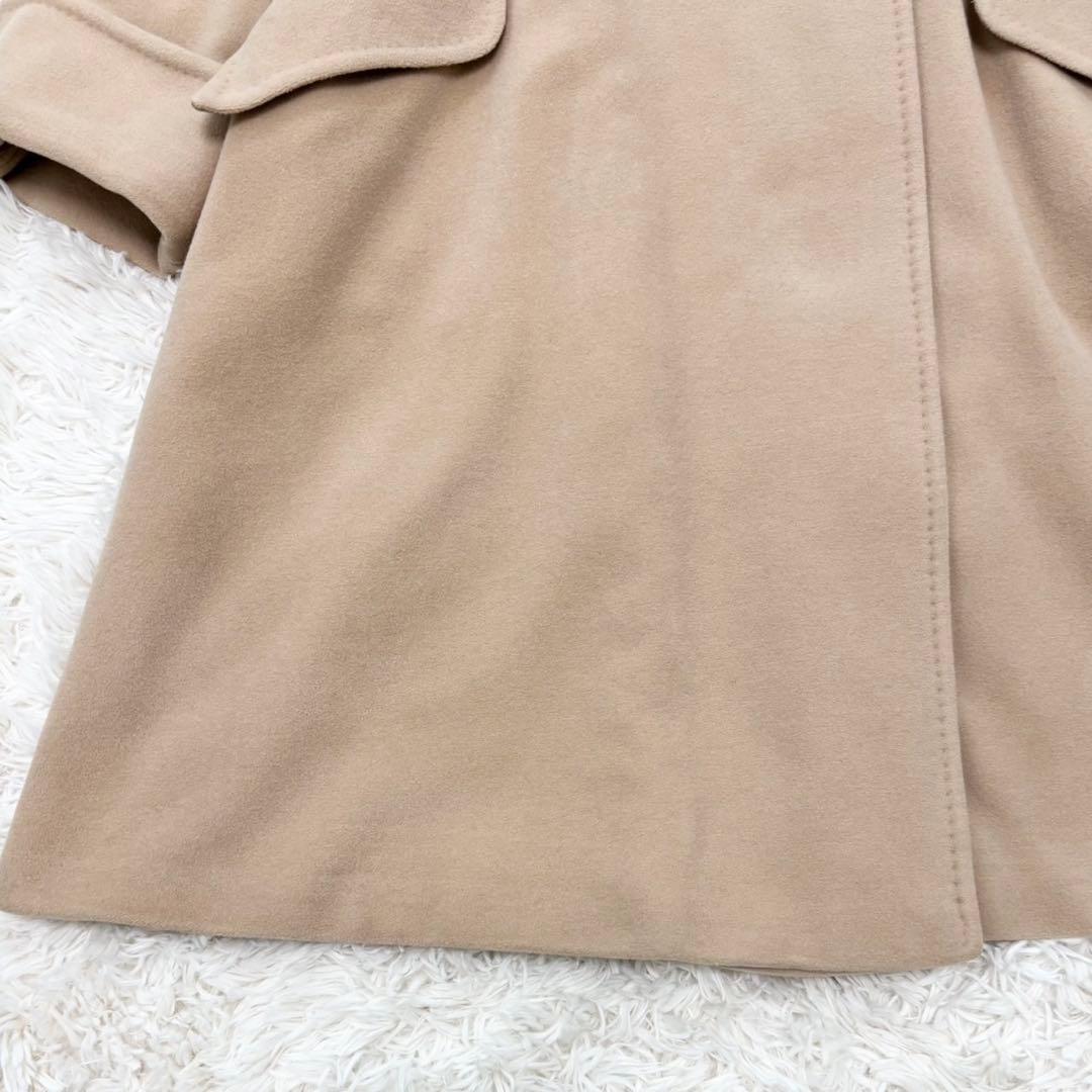 マックスマーラ カシミヤ 白タグ アンゴラ ダブルチェスターコート 44