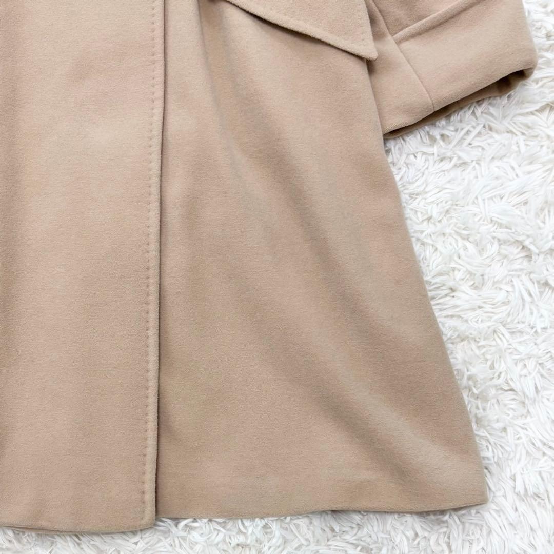 マックスマーラ カシミヤ 白タグ アンゴラ ダブルチェスターコート 44