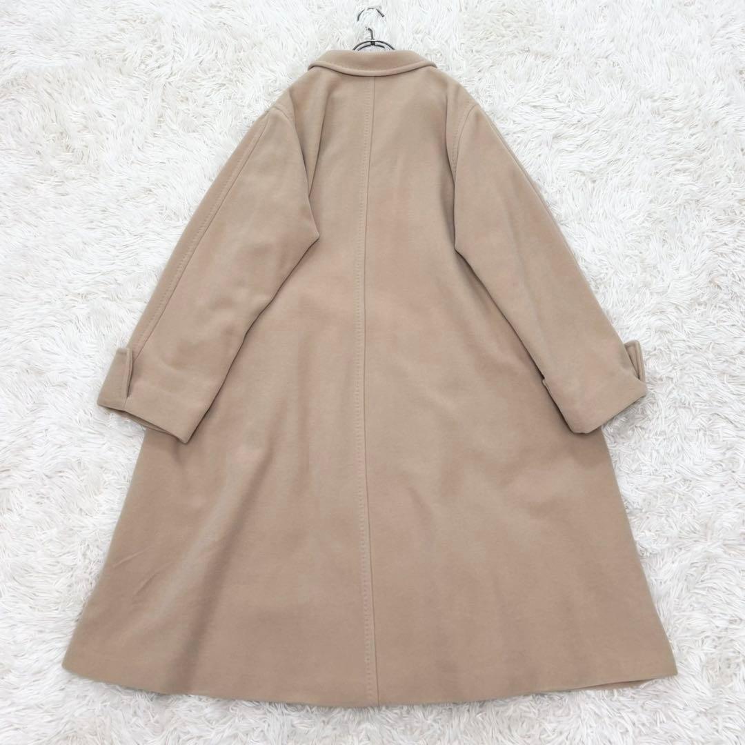 マックスマーラ カシミヤ 白タグ アンゴラ ダブルチェスターコート 44