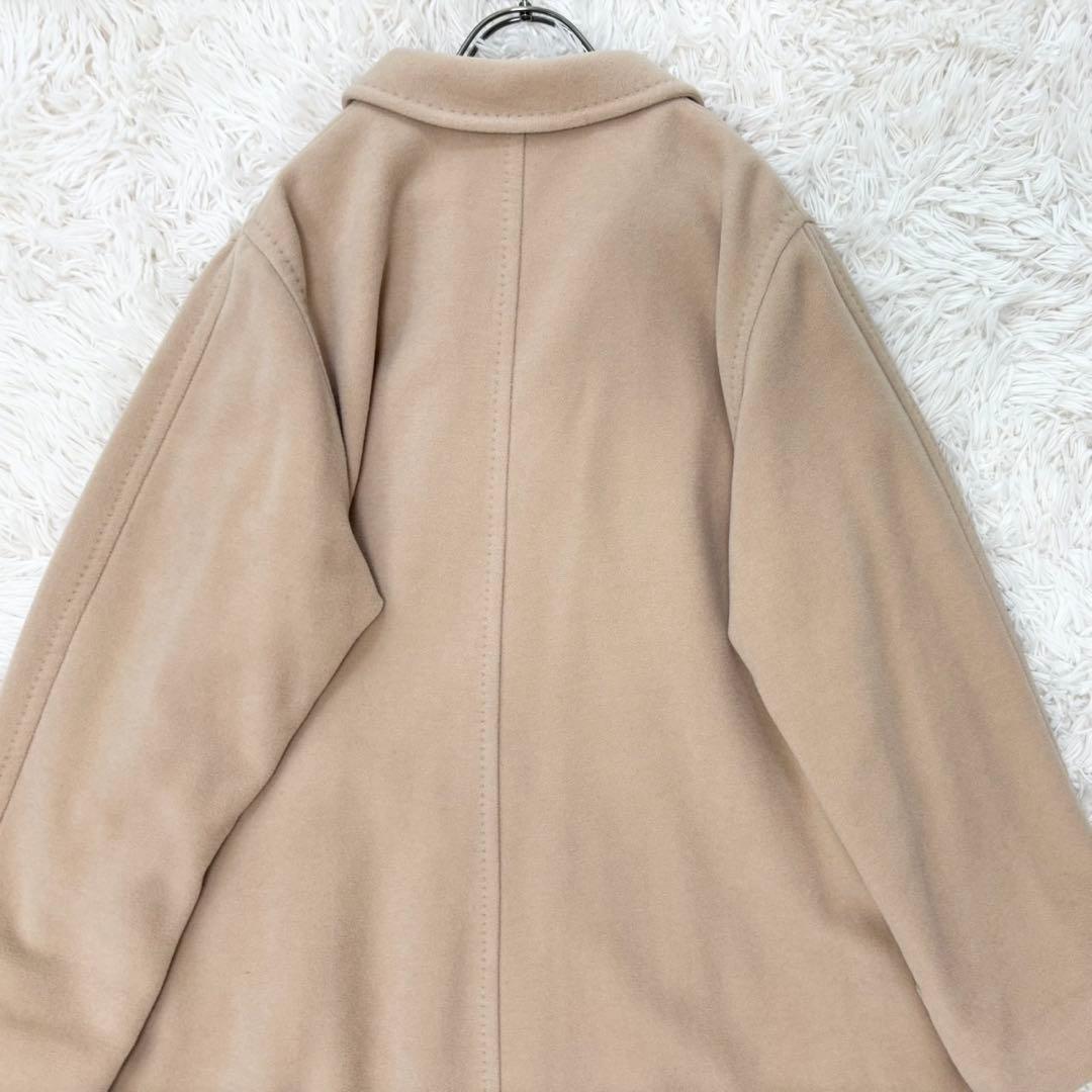 マックスマーラ カシミヤ 白タグ アンゴラ ダブルチェスターコート 44