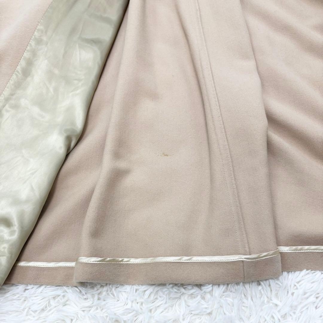 マックスマーラ カシミヤ 白タグ アンゴラ ダブルチェスターコート 44