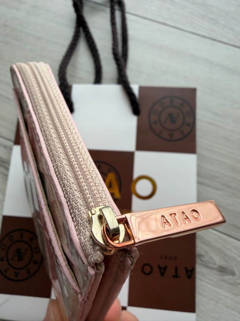 ATAO ミリモ ブロックパーティ 二つ折り財布