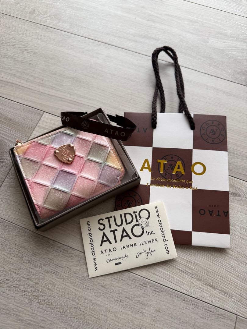 ATAO ミリモ ブロックパーティ 二つ折り財布
