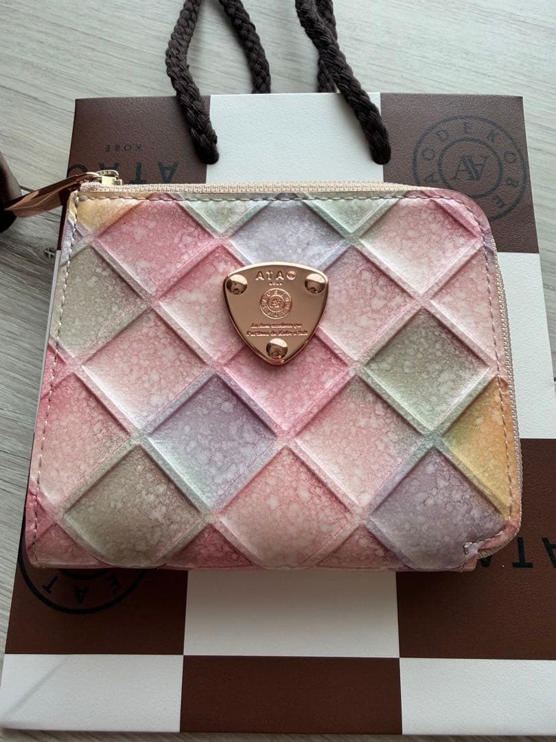 ATAO ミリモ ブロックパーティ 二つ折り財布