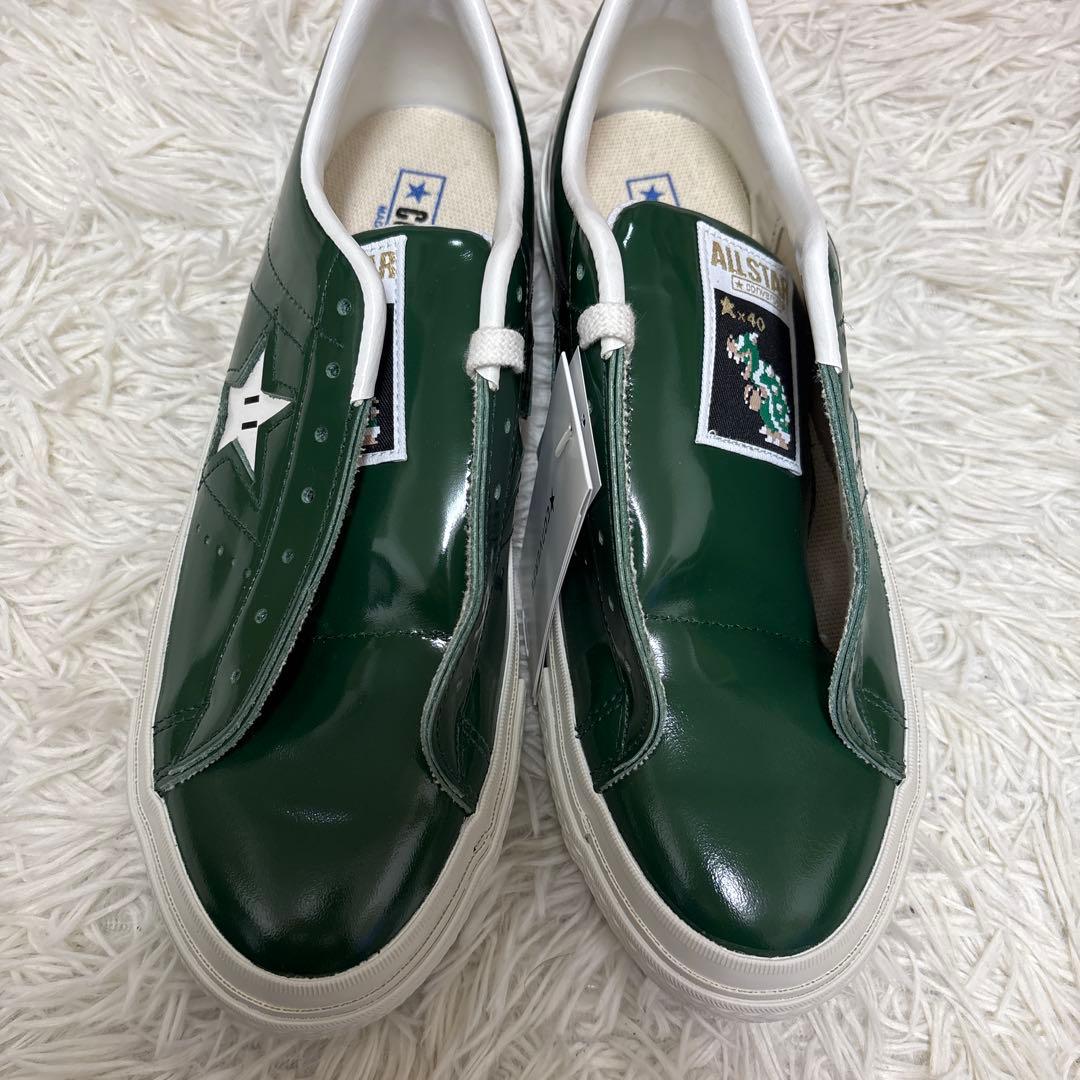 【送料込】コンバース　ワンスター　レザー　クッパモデル　 US8 マリオコラボ