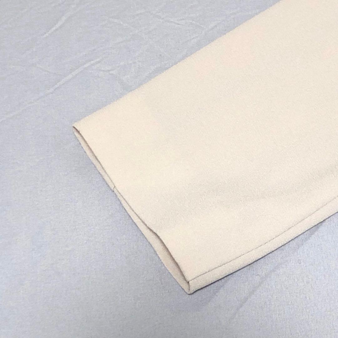 【美品】エメ　ショールカラージャケット　フォーマル　セレモニー　ベージュM