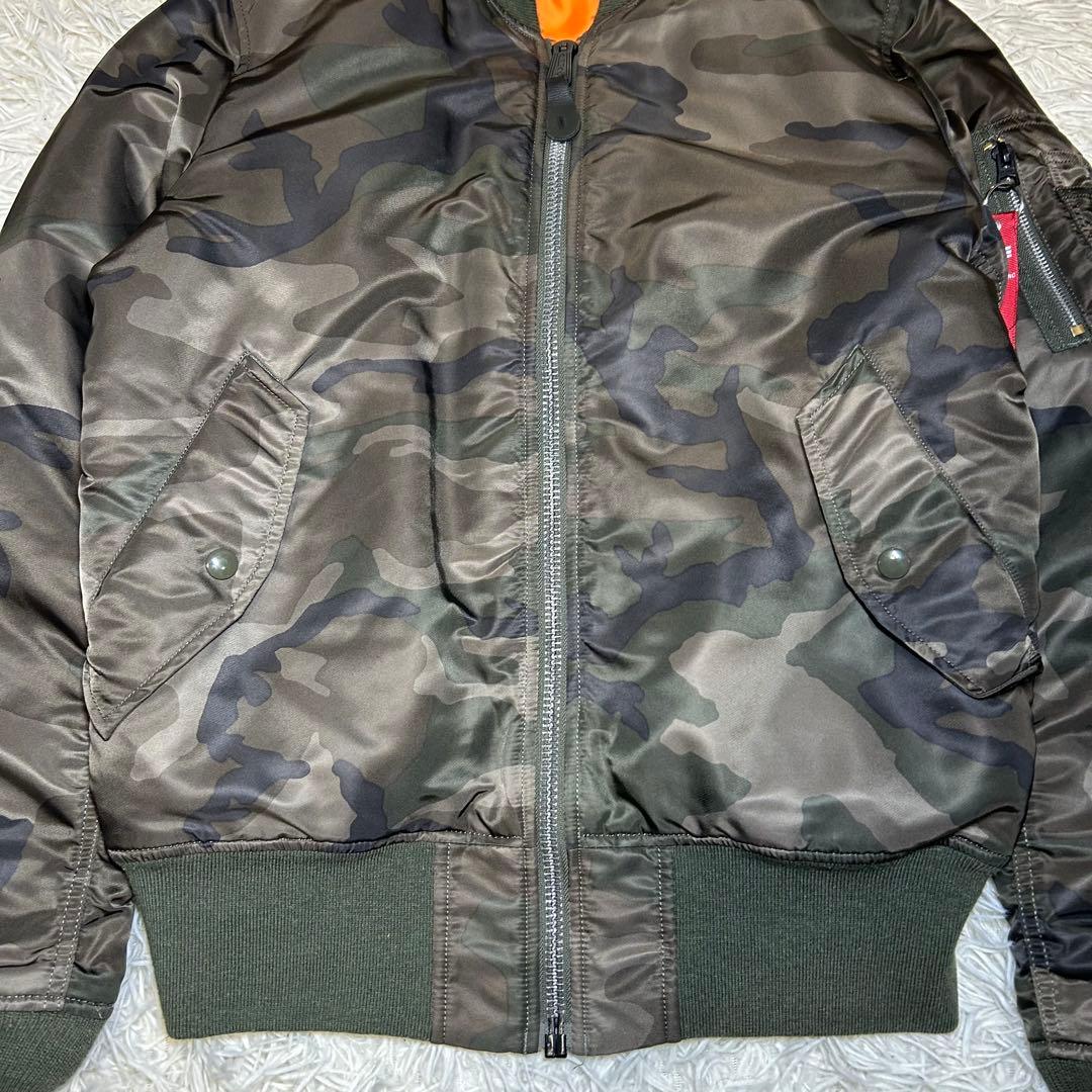 90s alpha industries ma-1 フライトジャケット　迷彩
